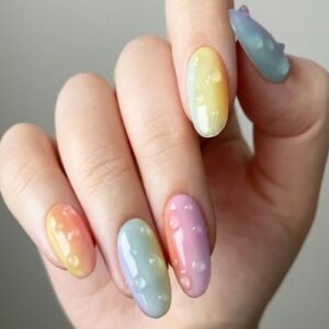 rain drop nail art rich infinity