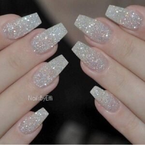 sparkling nail art rich infinity
