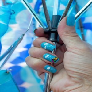 Umbrella nail art richinfinity